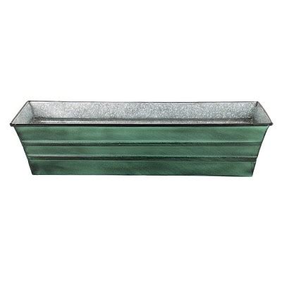 metal rectangular planter boxes|galvanized steel rectangular planter.